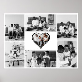Poster Colagem de Fotos Preta e Branca 7