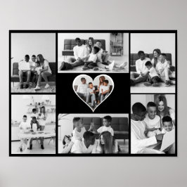 Poster Colagem de Fotos Preta e Branca 7