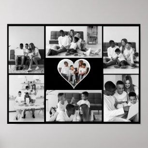 Poster Colagem de Fotos Preta e Branca 7