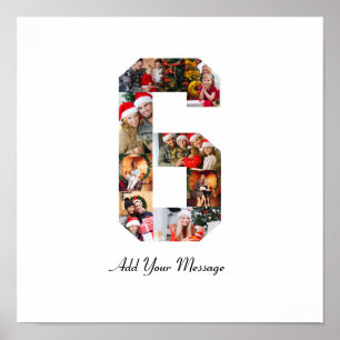 Poster Colagem de Fotos Preta e Branco Número 6