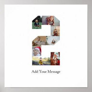 Poster Colagem de Fotos Preto e Branco Número 2