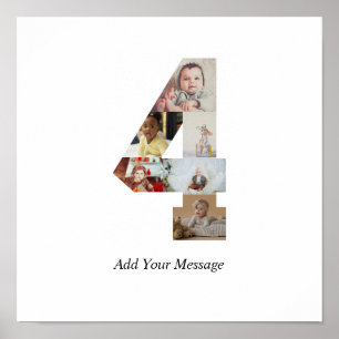 Poster Colagem de Fotos Preto e Branco Número 4