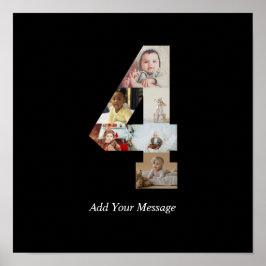 Poster Colagem de Fotos Preto e Branco Número 4