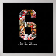 Colagem de Fotos Preto e Branco Número 6