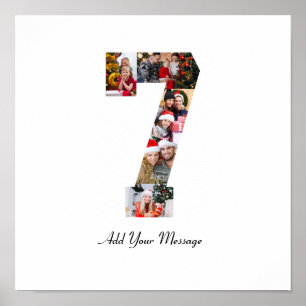 Poster Colagem de Fotos Preto e Branco Número 7