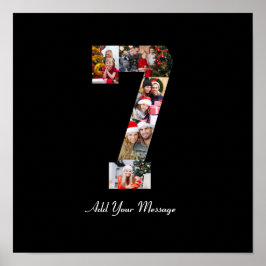 Poster Colagem de Fotos Preto e Branco Número 7