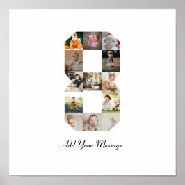 Poster Colagem de Fotos Preto e Branco Número 8