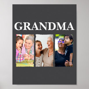 Poster Colagem de Fotos Vovó D Família _1