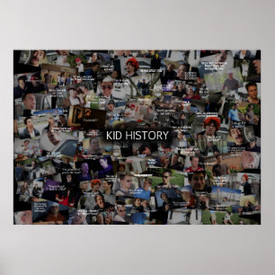 Poster Colagem de Histórico de Crianças