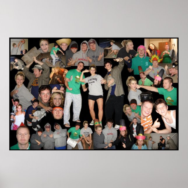 Póster Colagem de Justin #2 (Frente)