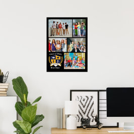 Poster Colagem de Memórias de Fotos dos Alunos Concluinte