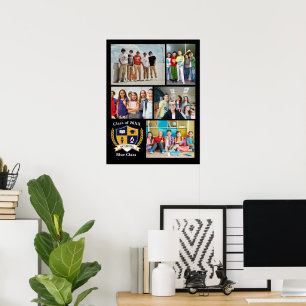 Poster Colagem de Memórias de Fotos dos Alunos Concluinte