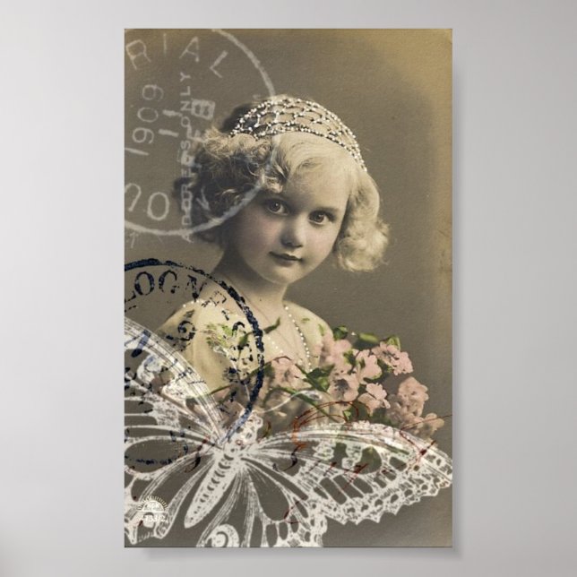 Poster Colagem de Meninas bonito (Frente)