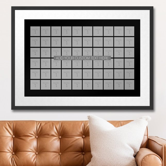 Poster Colagem de Modelo de Foto 60 - Pode Editar Cor (Personalized Photo Poster)