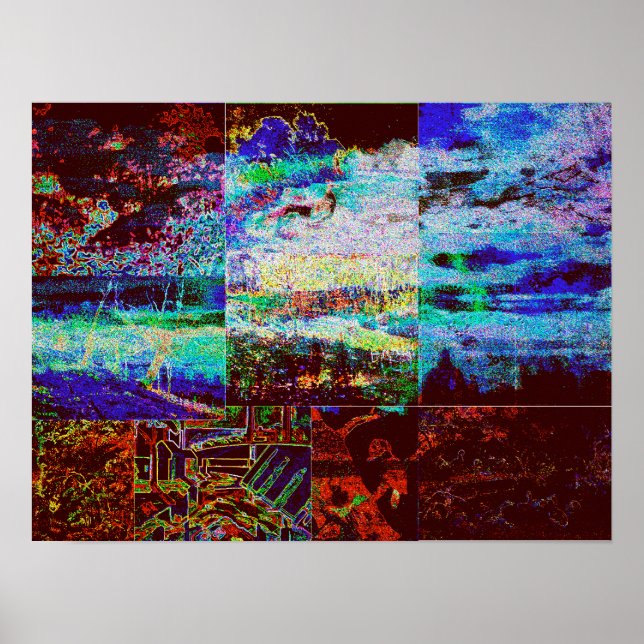 Poster Colagem de Natureza (Frente)