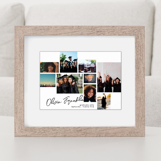 Poster Colagem de Nome Editável Foto Formando 2023 Escola (Criador carregado)