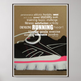 Póster Colagem de Palavras Born to Run