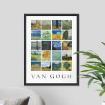 Poster Colagem de pintura de arte Vincent Van Gogh<br><div class="desc">Poster de colagem de pinturas de arte antigas de Vincent Van Gogh</div>