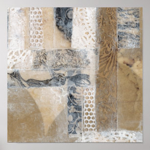 Póster Colagem de rendas I