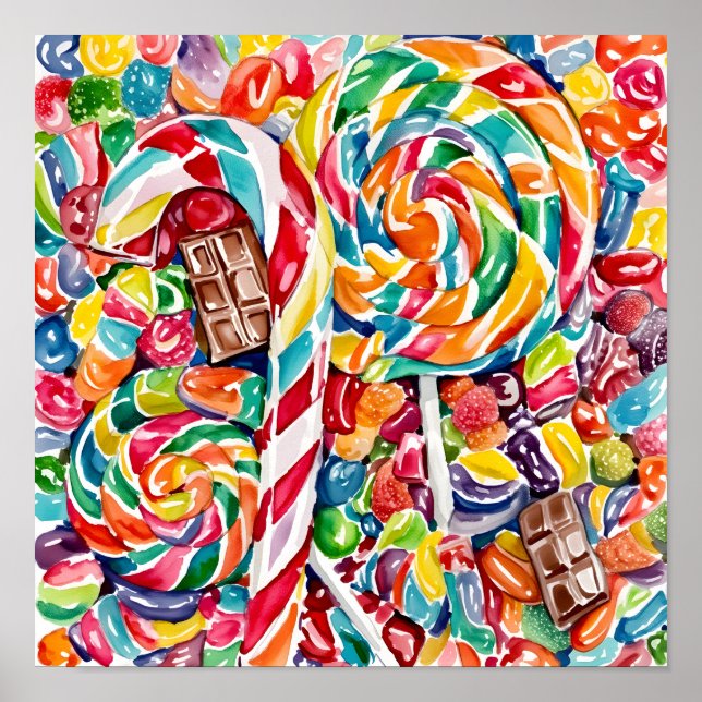 Poster Colagem de Tratamentos de Halloween (Frente)