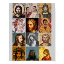 Colagem de Vintage do Santo Jesus cristo nosso sal