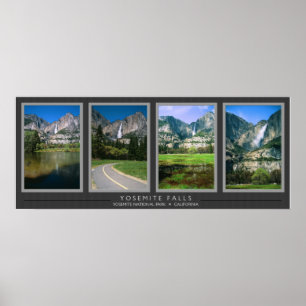 Poster Colagem de Yosemite Falls