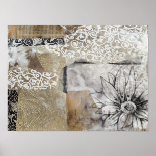 Póster Colagem Fleur II