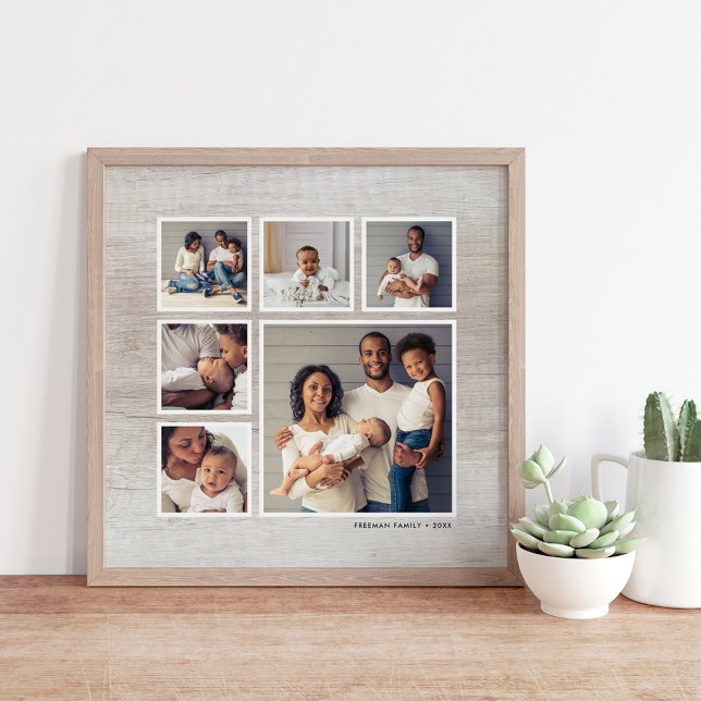 Poster Colagem Fotográfica Rústica de Cinzas Terradas de  (Criador carregado)