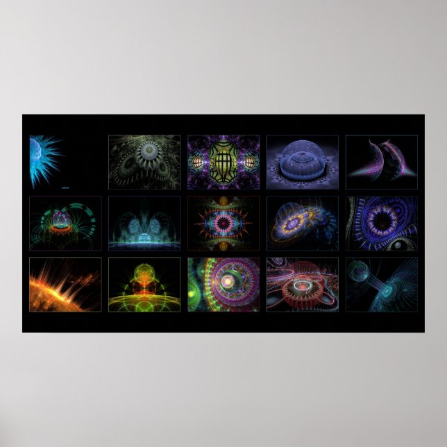 Poster colagem fractal de digitalgreenlife (Frente)