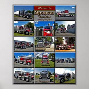 Póster Colagem modelo de W.A. Spencer Um