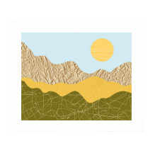 Colagem Paisagem Abstrata