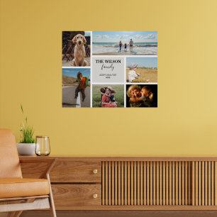Poster Colagem Personalizada 6 Memórias da Família de Fot