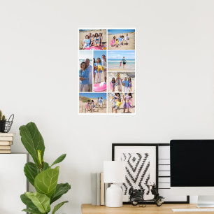 Poster Colagem personalizada de 8 fotos