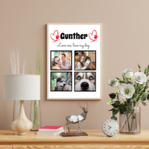 Poster Colagem personalizada de amantes de cães 4