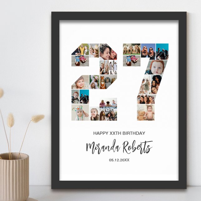 Poster Colagem Personalizada de Fotografias do 27º Aniver (Criador carregado)