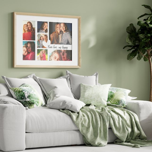 Poster Colagem Personalizada de Fotografias do Dia de as  (Give Mom the gift of love and moments that matter. Showcase your favorite memories together :))