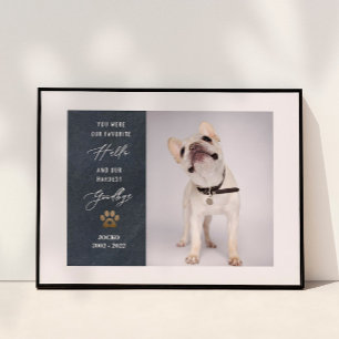 Poster Colagem Personalizada de Fotos de Pet Memorial Pet