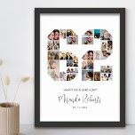 Poster Colagem Personalizada de Fotos do 62º Aniversário<br><div class="desc">Comemore o 62º aniversário com este poster de colagem de fotos número 62 personalizado. Este presente personalizável também é perfeito para o aniversário de casamento. É uma maneira excelente de mostrar memórias preciosos do seu casamento e da sua vida casada. A poster apresenta uma coleção de fotos capturando aqueles momentos...</div>