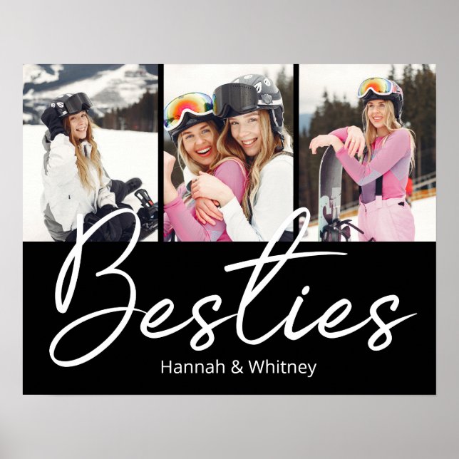 Poster Colagem Personalizada de Fotos do Script Besties (Frente)