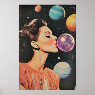 Poster Colagem Retroativa de Goma de Bolha