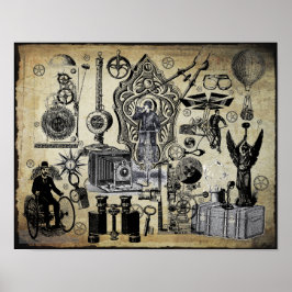 Poster Colagem Steampunk #3
