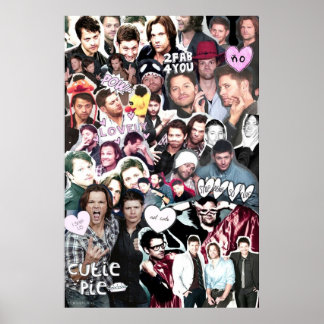Poster Colagem Supernatural