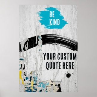 Poster Colagem Urbana Rasgada Papel com Cotações