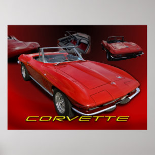 Póster Colagem vermelha de Vette
