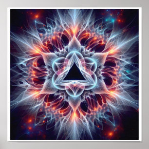 Poster Colapso de Estrelas Fractais no Sangue Cósmico