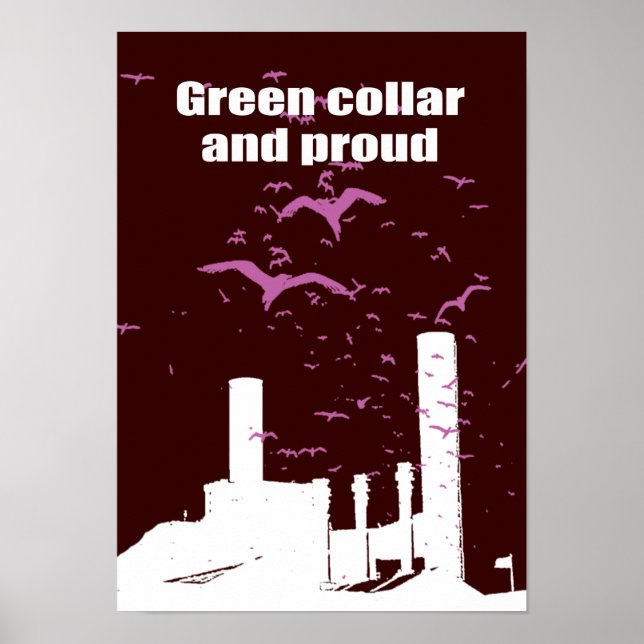 Poster Colar verde e orgulhoso (Frente)