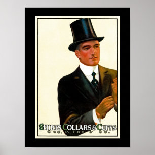 Póster Colares e punhos das camisas dos cavalheiros