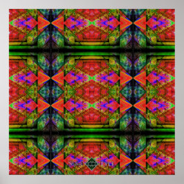 Póster Colcha de Prisma de Triângulo Invertido 2