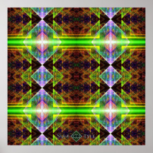 Poster Colcha de Prisma Triangular
