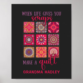Poster Colcha de Retalhos Personalizada